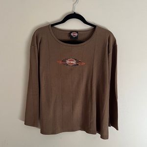 Brown Harley Davidson Shirt